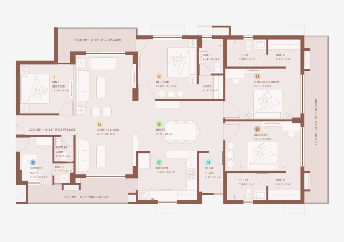 Nilansh Lucknow Floor Plan
